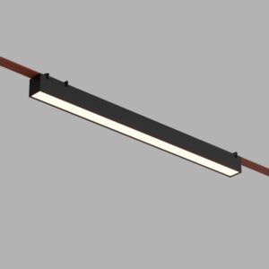 DK5676-BK Cветильник для трека-ремня Belty Smart, серия Linear, со светодиодом, L642*W40*H45мм, 48V DC, 24W, RA90, 120°, 2700-6500K, IP20, черный, алюминий